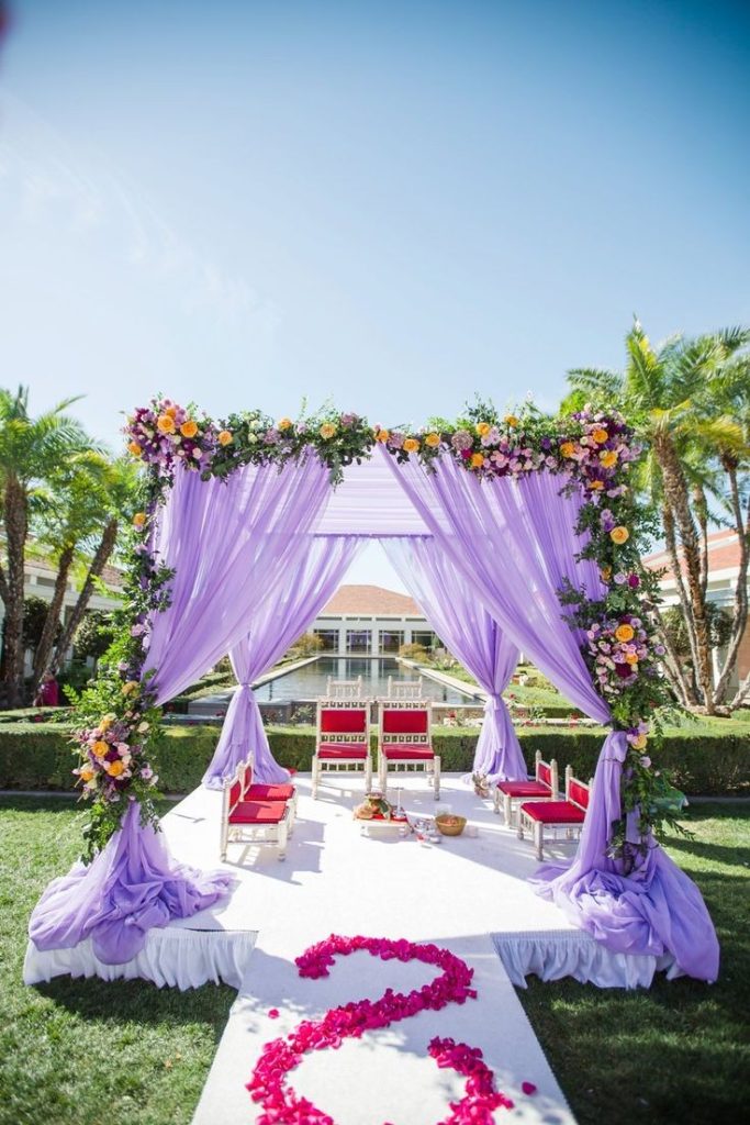 Lavender wedding decor