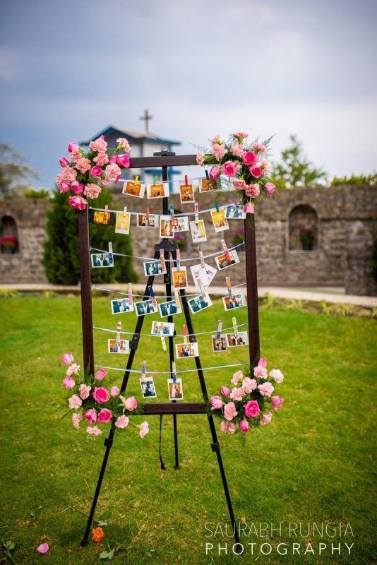 . Personalized photo displays at weddings