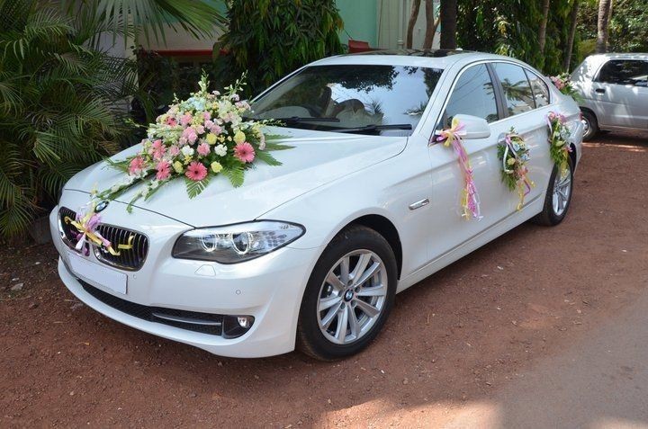 BMW wedding car decorations