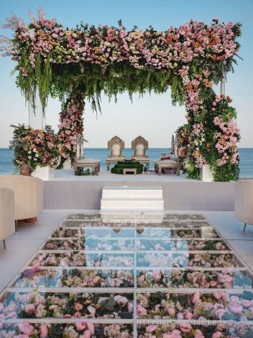 Outdoor wedding decoration