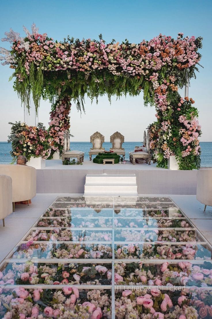 Outdoor wedding decoration