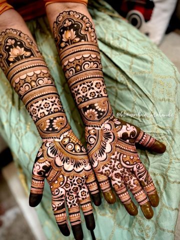 20 best types of Bridal mehendi designs for front hand