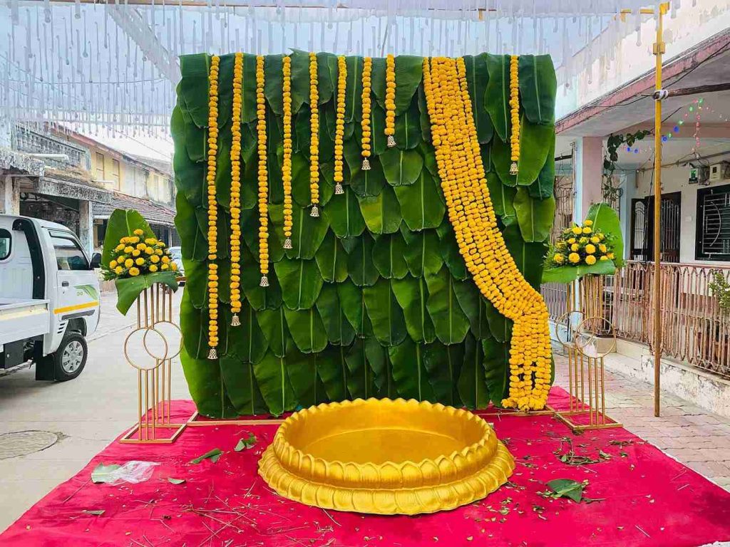 banana leaf decoration in coimbatore