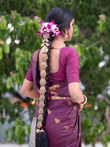 South Indian Bridal Hairstyle