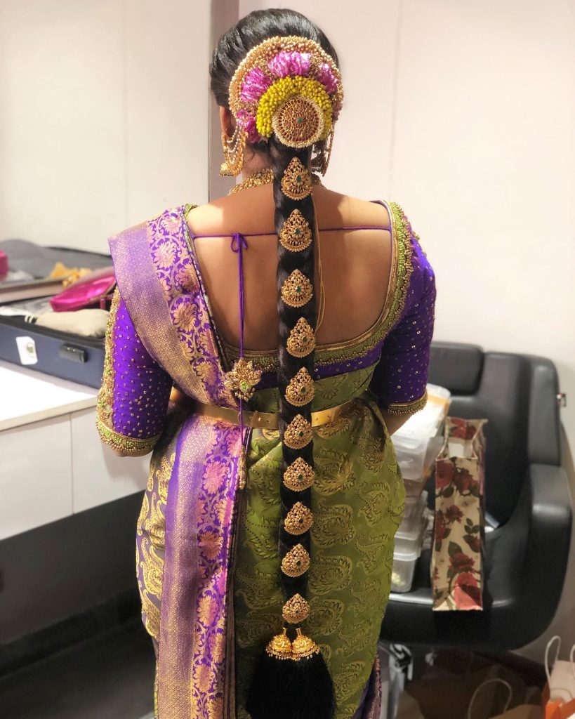 South Indian Brides on Instagram: “😍 South Indian Bridal hairstyle  inspiration 🥰 … | Indian bridal fashion, Indian bridal outfits, South  indian wedding hairstyles