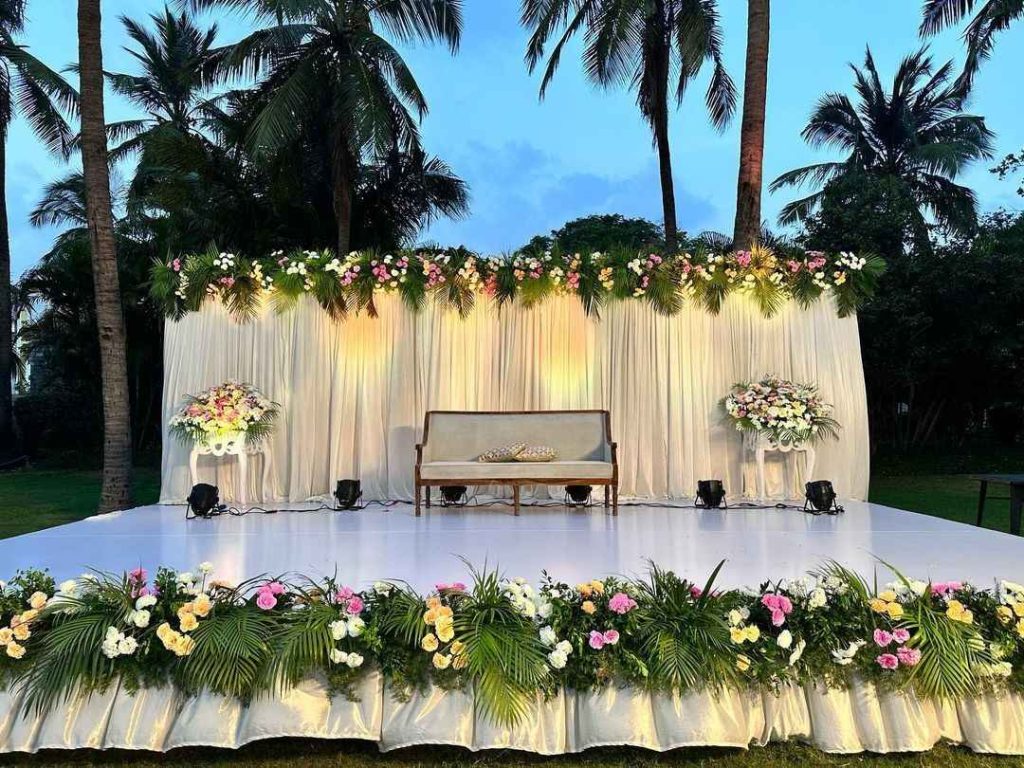 wedding decoration stage
