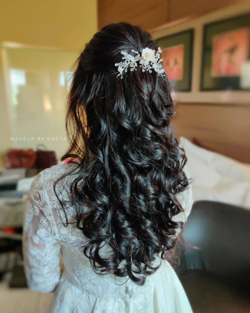 Vintage bridal hairstyle