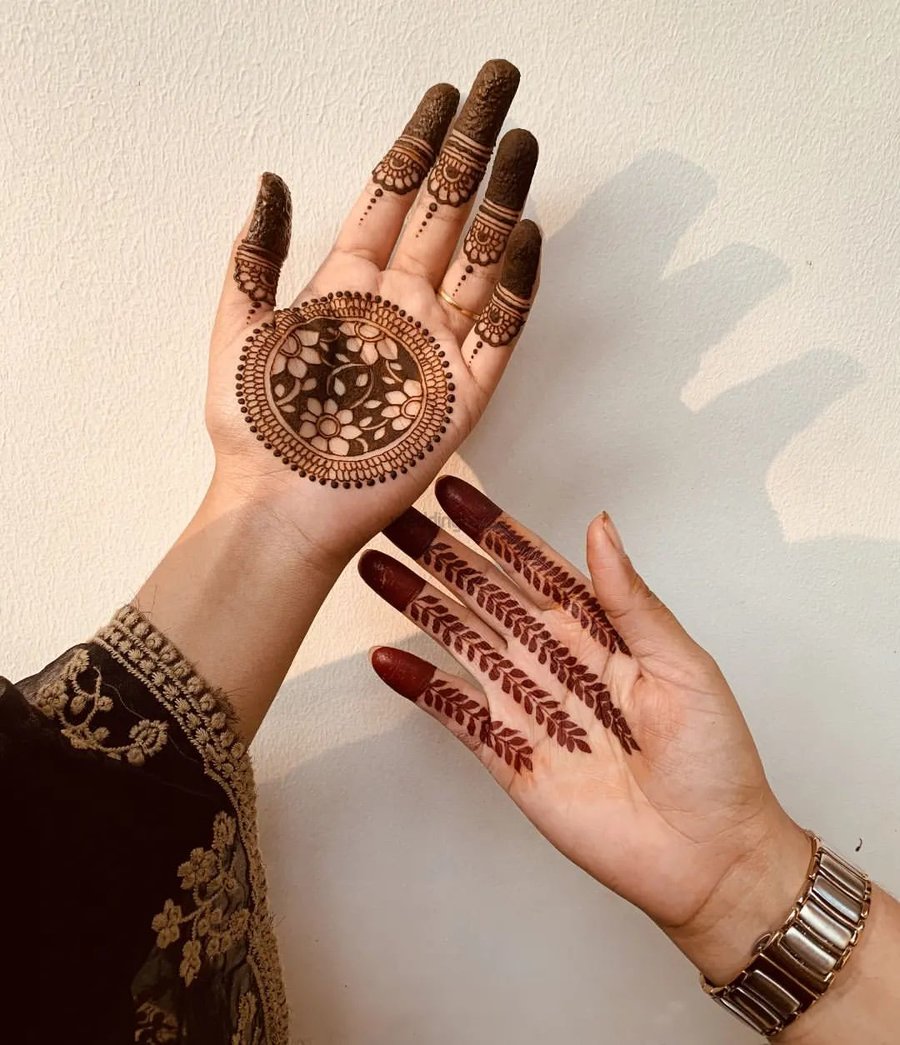 Chaitra Navratri 2022 Mehndi Designs: Quick & Easy Arabic, Indian,  Rajasthani & Bracelet-Style Henna Patterns To Celebrate Navaratri (Watch  Mehendi Tutorial Videos) | 🛍️ LatestLY